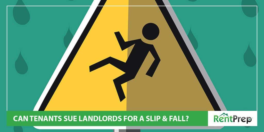 Can a tenant sue a landlord for falling down the stairs