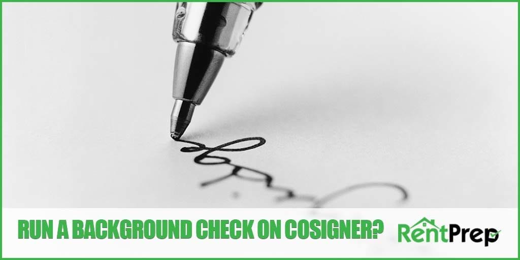 run a background check on a co-signer