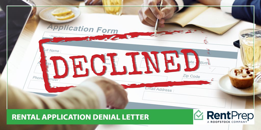 rental application denial letter