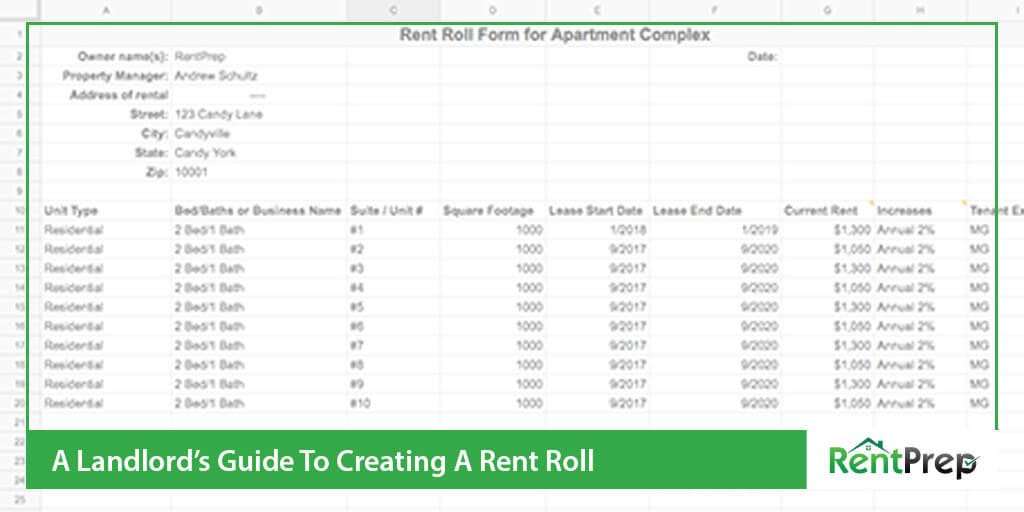 rent roll guide