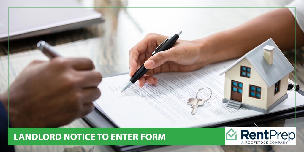 landlord notice to enter form