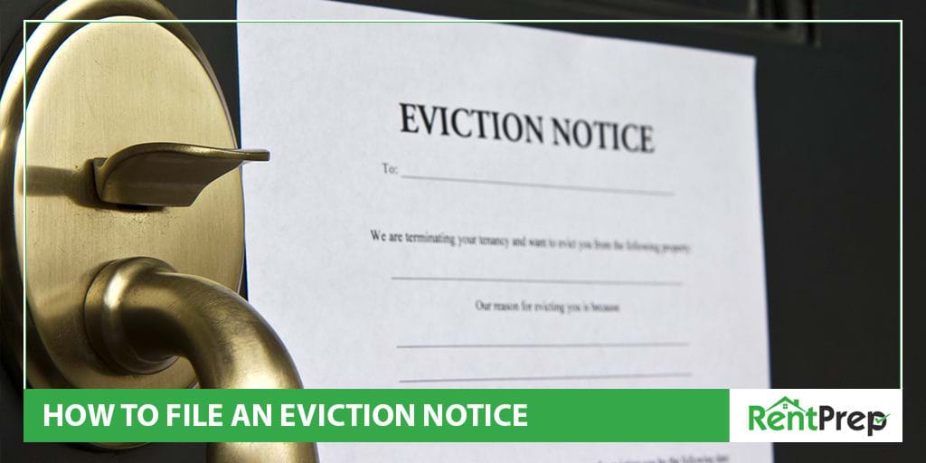how to file an eviction notice