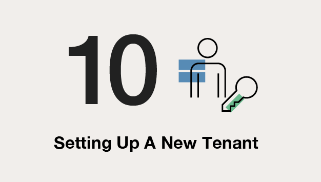 Step 10: Setting Up a New Tenant