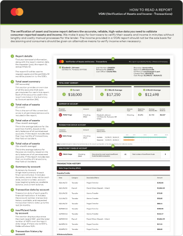 Income Verification sample report